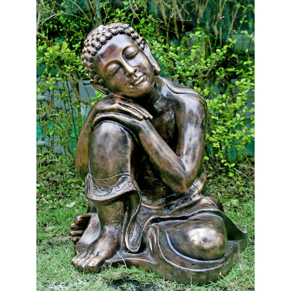 Gartenstatue Schlafende Katze – Detaillierte Liegende Katze Aus Wetterfestem Stein, Für Garten, Terrasse Oder Wohnung